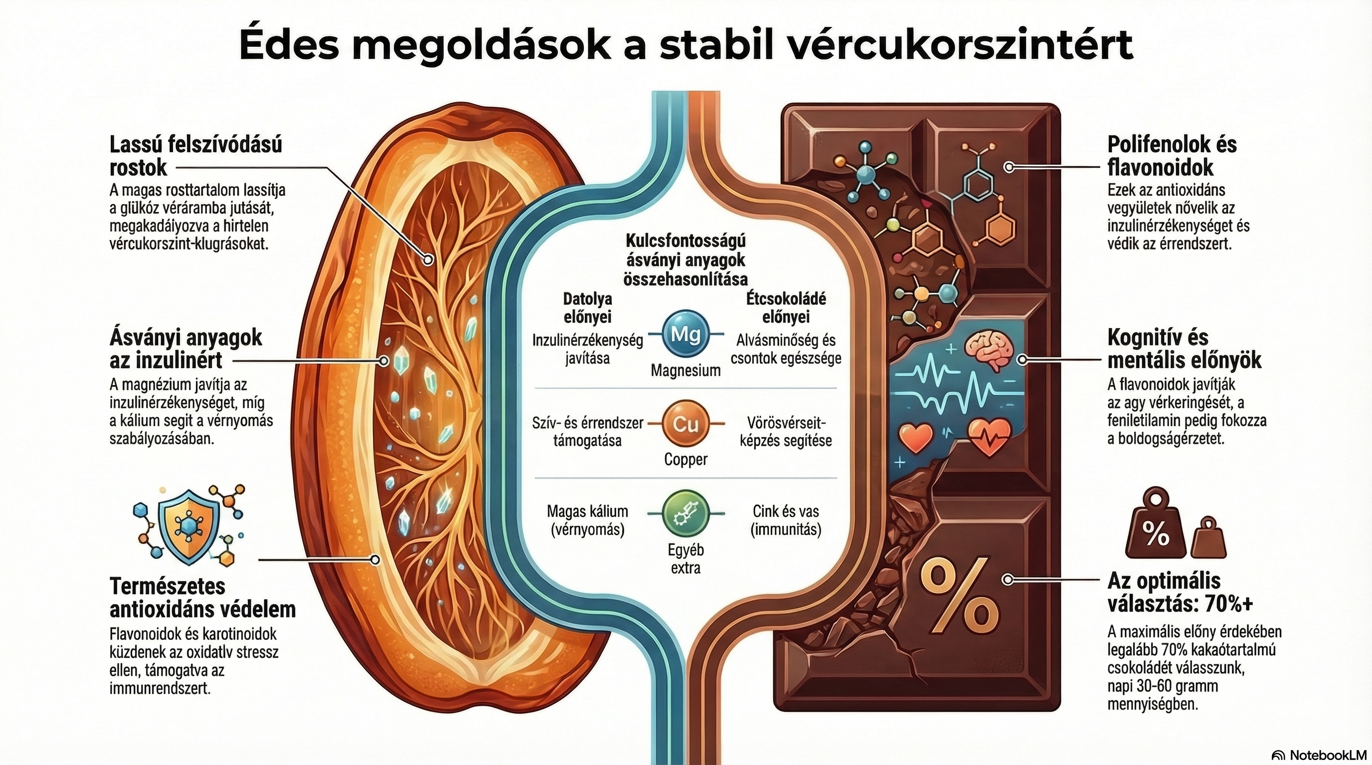 Édes megoldások a stabil vércukorszintért — datolya és étcsokoládé